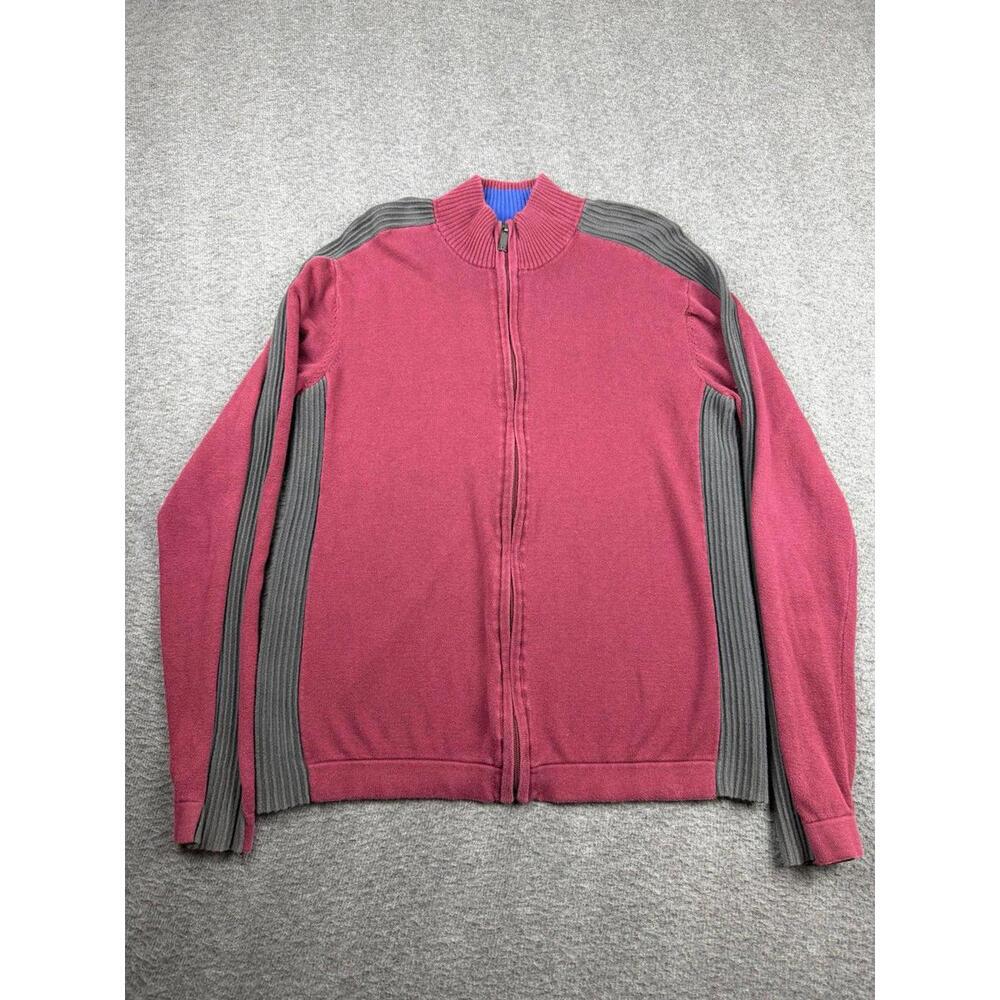 Reaction Kenneth‎ Cole Men's Size Medium Full Zip Burgundy Jacket